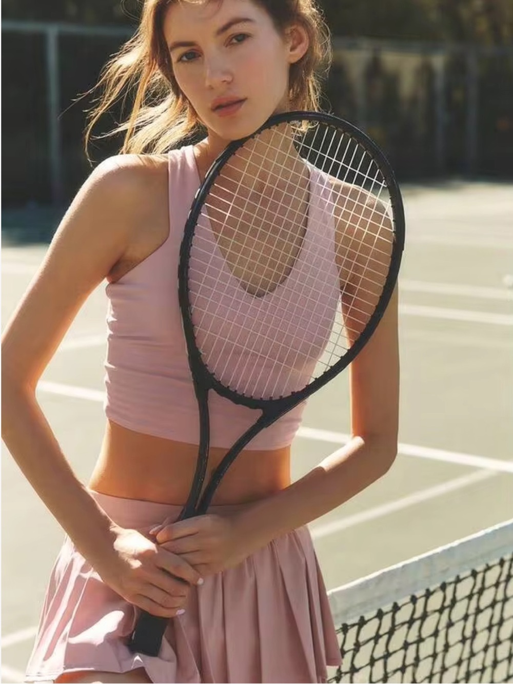 ALO Yoga Real Bra Tank in Vintage Pink Size Small